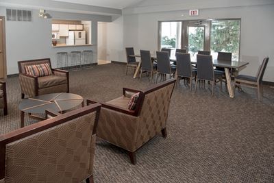 Clubhouse with seating